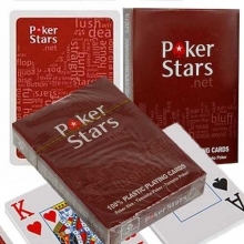 Карты игральные (54шт) Poker Stars Red для покера пластиковые